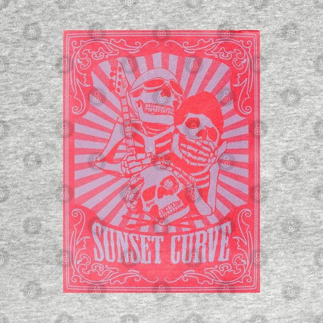 SUNSET CURVE ROCK BAND (POSTER VERSION) #2 by ARTCLX